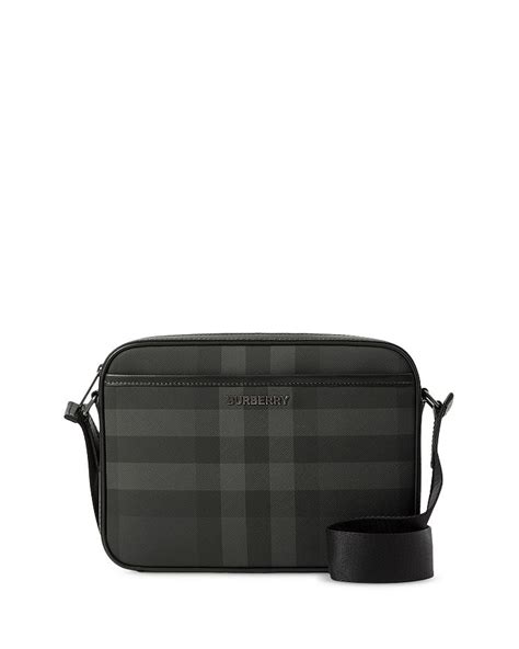 Burberry Muswell Check & Leather Crossbody Bag 